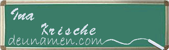 Ina Krische Visitenkarte